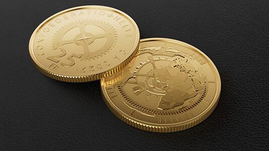 Switzerland launches special gold coin