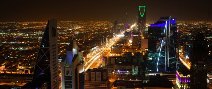 Skyline von Riad, der Hauptstadt des Königreiches Saudiarabien