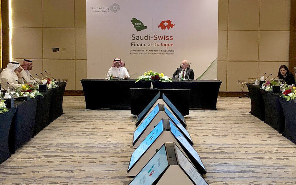 Swiss Saudi Finance Forum 2019 Maurer Ueli und Al Jadaan 