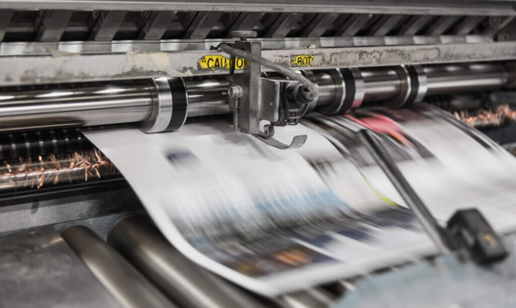 Druckmaschine für den Zeitungsdruck
