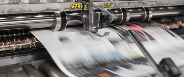 Druckmaschine für den Zeitungsdruck