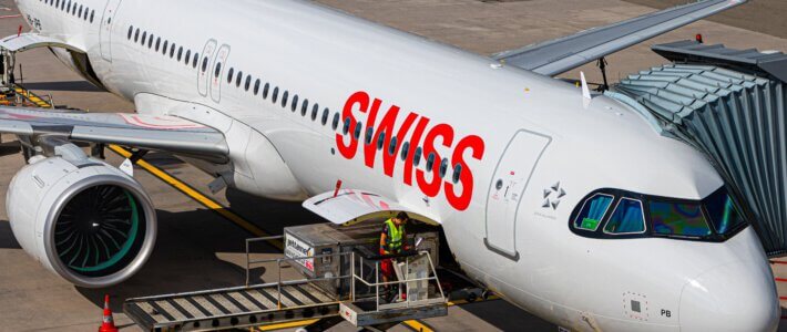 Flugzeug der Premiumairline Swiss