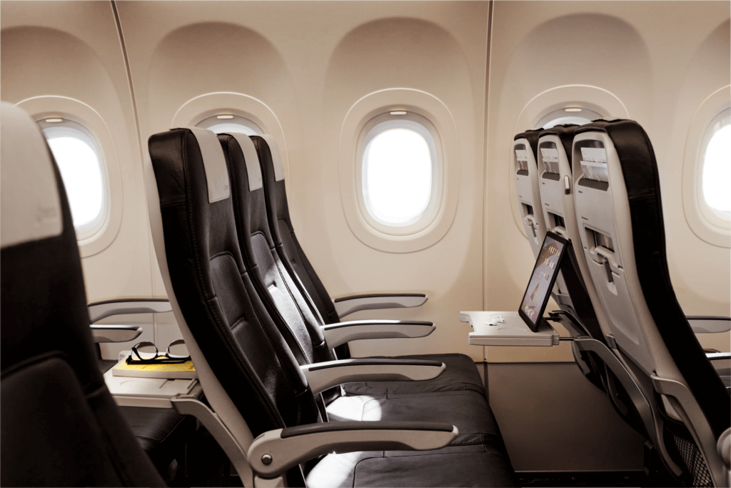 Sitze der Swiss im Airbus A320neo