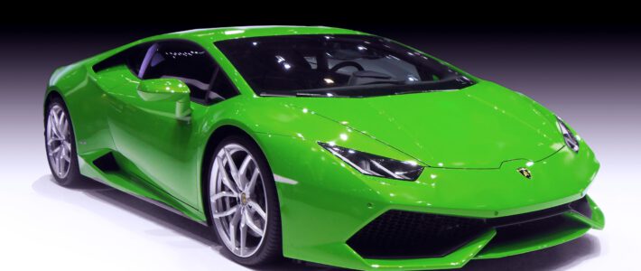 Ein Sportwagen der Firma Lamborghini