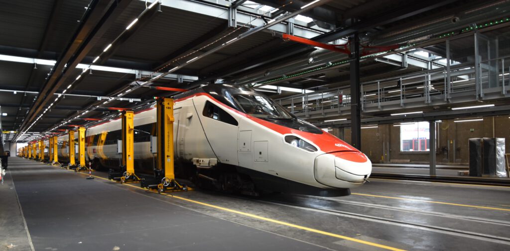 Erweiterte Serviceanlage für Züge in Basel