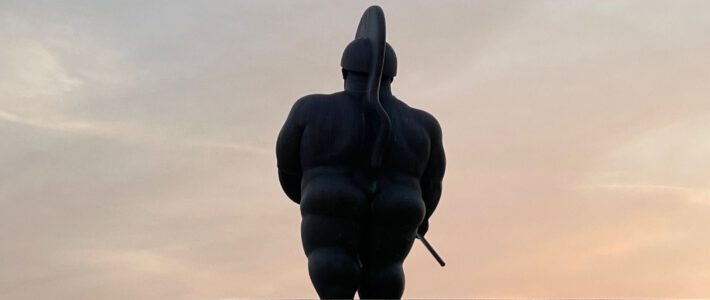 Eine Statue von Botero in der Stadt A Curuna
