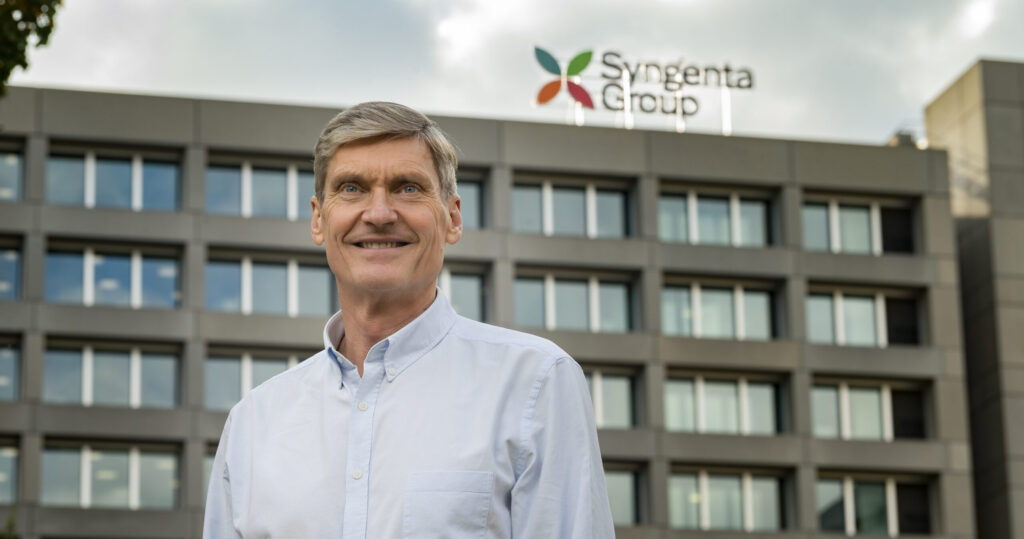 Erik Fyrwald, CEO von Syngenta vor dem Konzernsitz in Basel