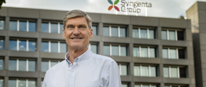 Erik Fyrwald, CEO von Syngenta vor dem Konzernsitz in Basel