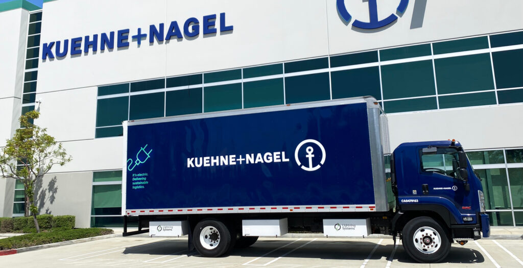 Ein Logistikzentrum von Kühne + Nagel in den USA