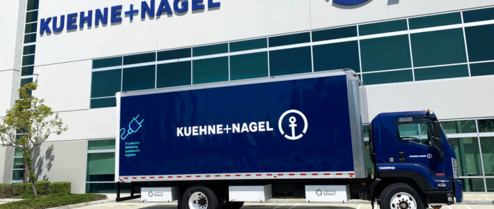 Ein Logistikzentrum von Kühne + Nagel in den USA