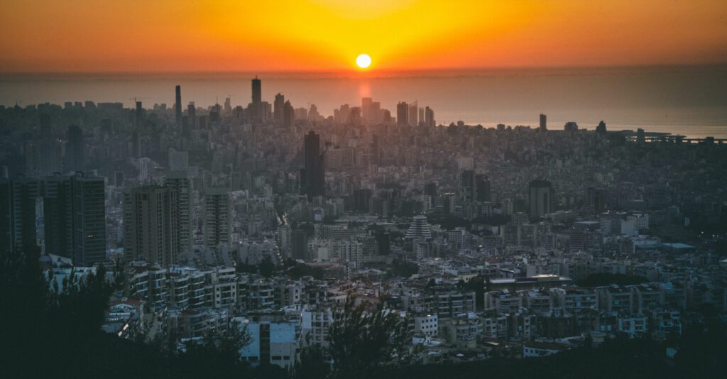 Sonnenuntergang in Beirut
