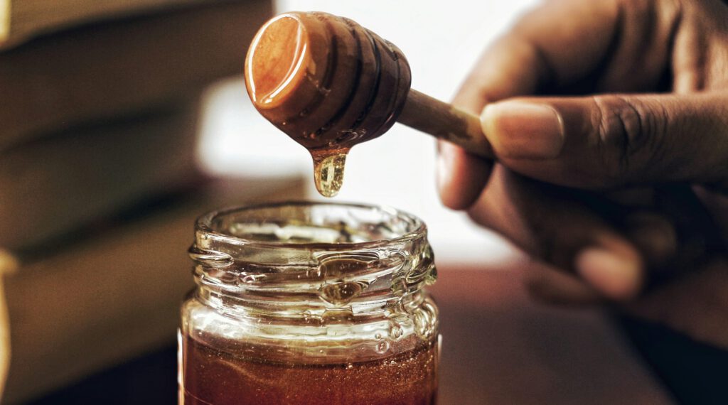 Manuka-Honig in einem Glas