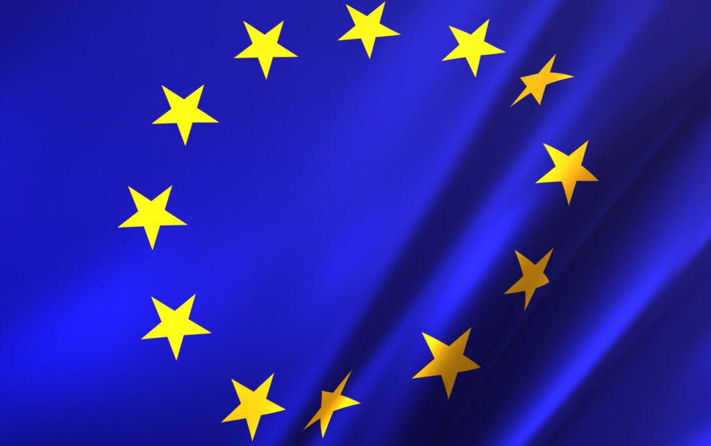 Eine Flagge der EU