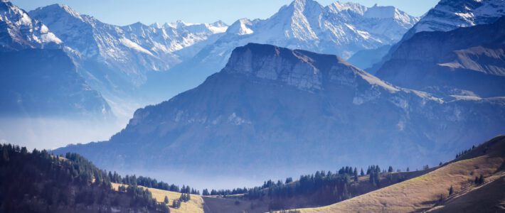 Aussicht auf die Schweizer Berge