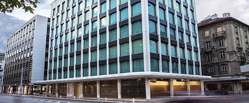 Hauptsitz der Privatbank UBP in Genf