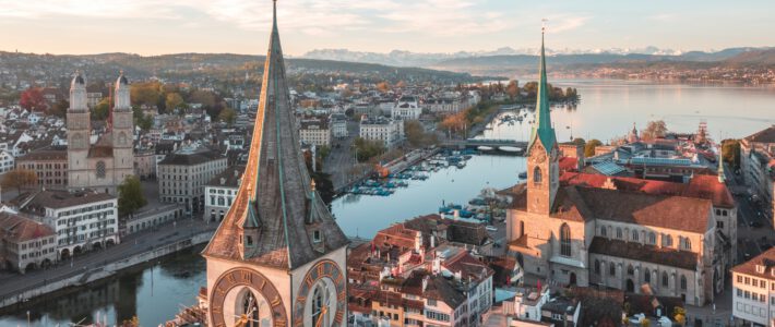 Ein Blick über die Stadt Zürich
