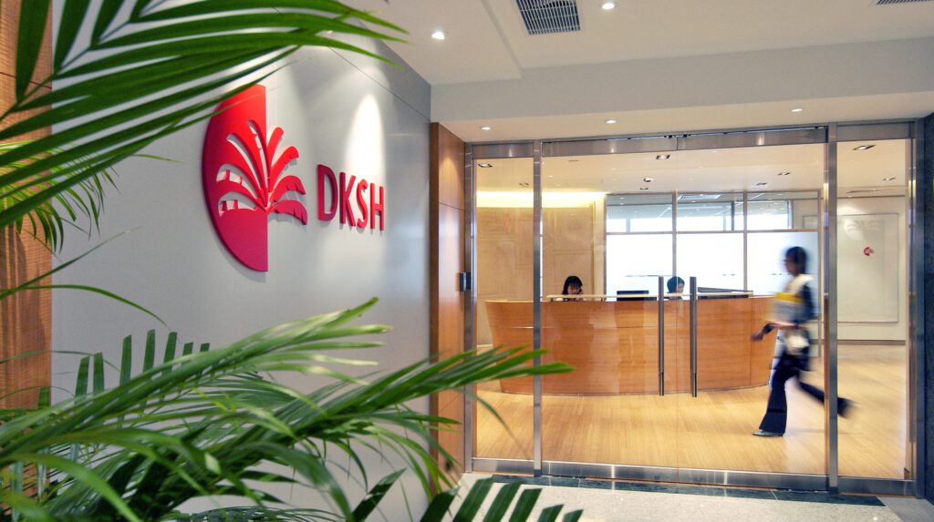 Ein Büro des Handelskonzerns DKSH