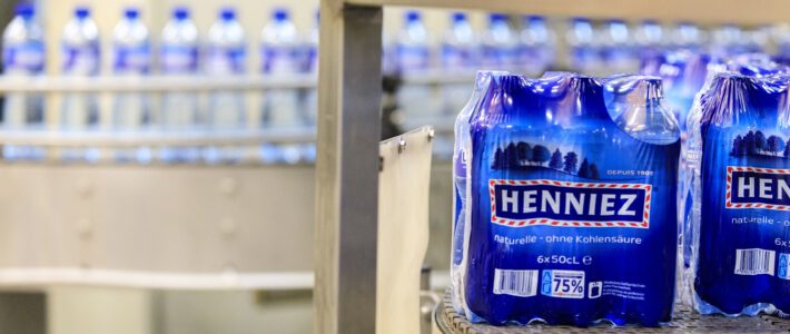 mineral water of Nestlé's brand Henniez