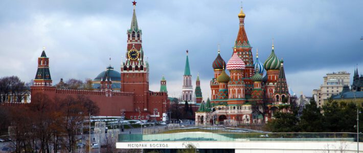 Ein Blick auf Moskau und den Kreml