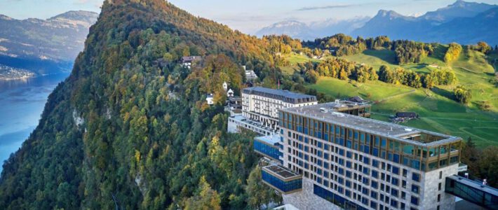 Der Hotelkomplex auf dem Bürgenstock in der Zentralschweiz