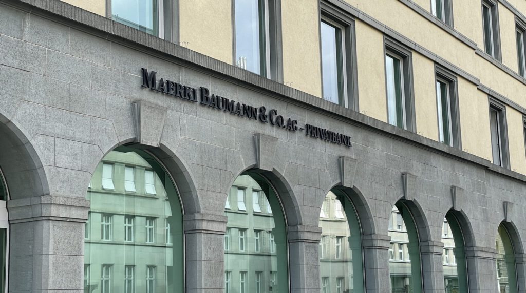 Der Hauptsitz der Privatbank Maerki Baumann in Zürich