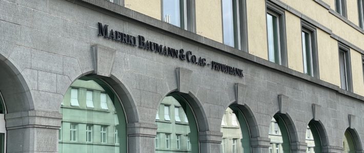 Der Hauptsitz der Privatbank Maerki Baumann in Zürich