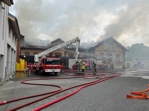 Brand in der Bäckerei Böhli in Appenzell