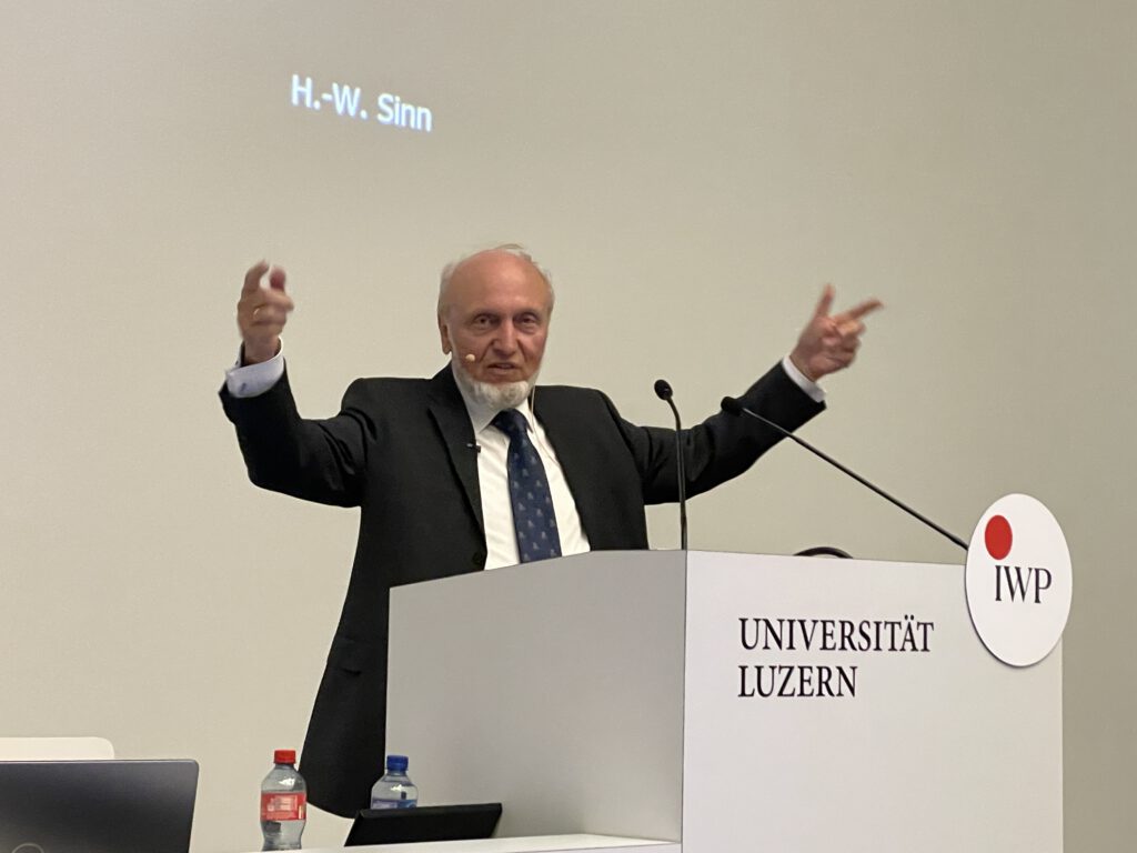 Hans-Werner Sinn at the University of Lucerne