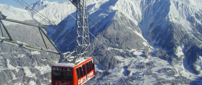 Eine Seilbahn in Klosters