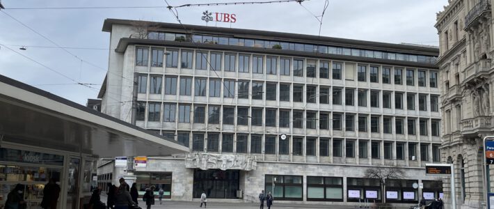 Die UBS am Zürcher Paradeplatz