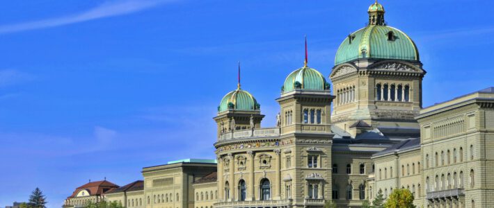 Blick auf das Schweizer Parlament