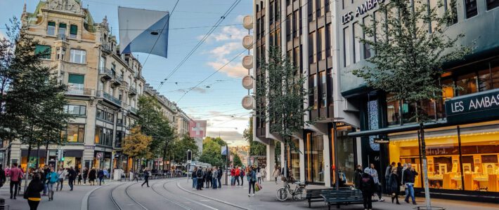 Die Bahnhofstrasse in Zürich