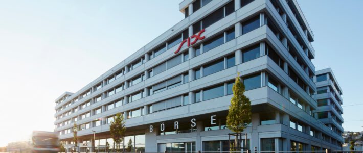 Ein Gebäude der Schweizer Börse SIX