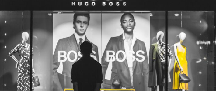 Ein Geschäft des Modelabels Hugo Boss