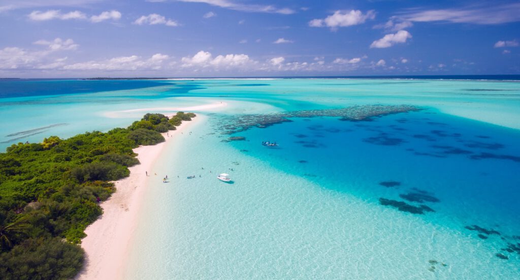Ein Strand auf den Malediven
