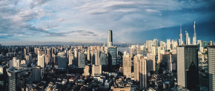 Ein Blick auf die chinesische Metropole Schanghai