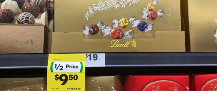 Produkte des Schokoladenkonzerns Lindt & Sprüngli in Australien