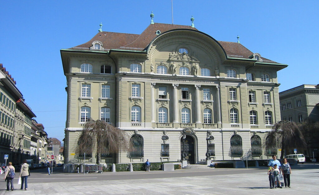 Die Schweizerische Nationalbank SNB in Bern