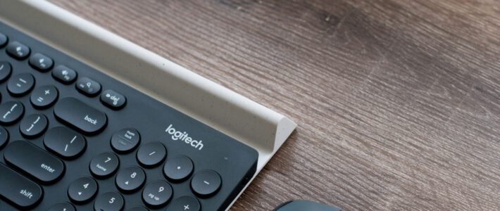 Eine Maus und Computertastatur von Logitech