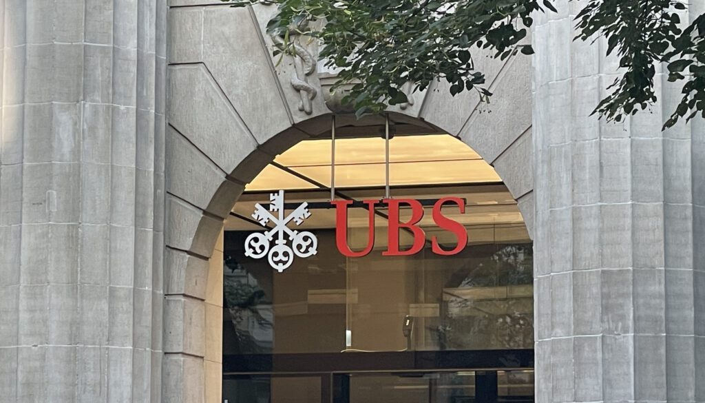 Die UBS an der Zürcher Bahnhofstrasse