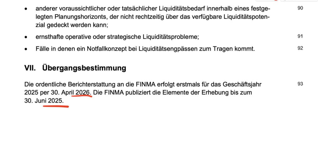 Finma-Rundschreiben mit Fehler