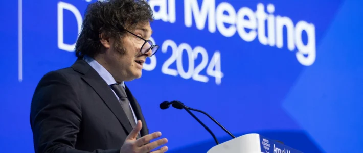 Javier Milei am Weltwirtschaftsforum in Davos