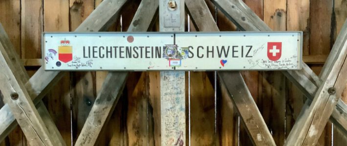 Grenze zwischen der Schweiz und Liechtenstein