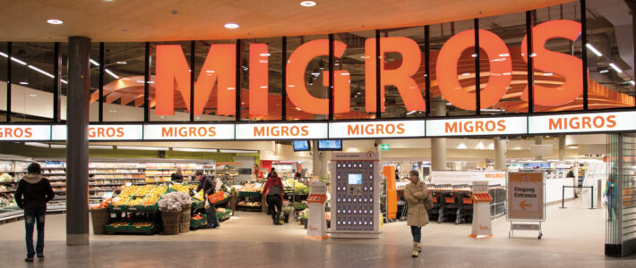 Eine Filiale der Migros am Flughafen Zürich