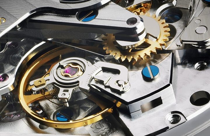 Ein mechanisches Uhrwerk der Swatch Group