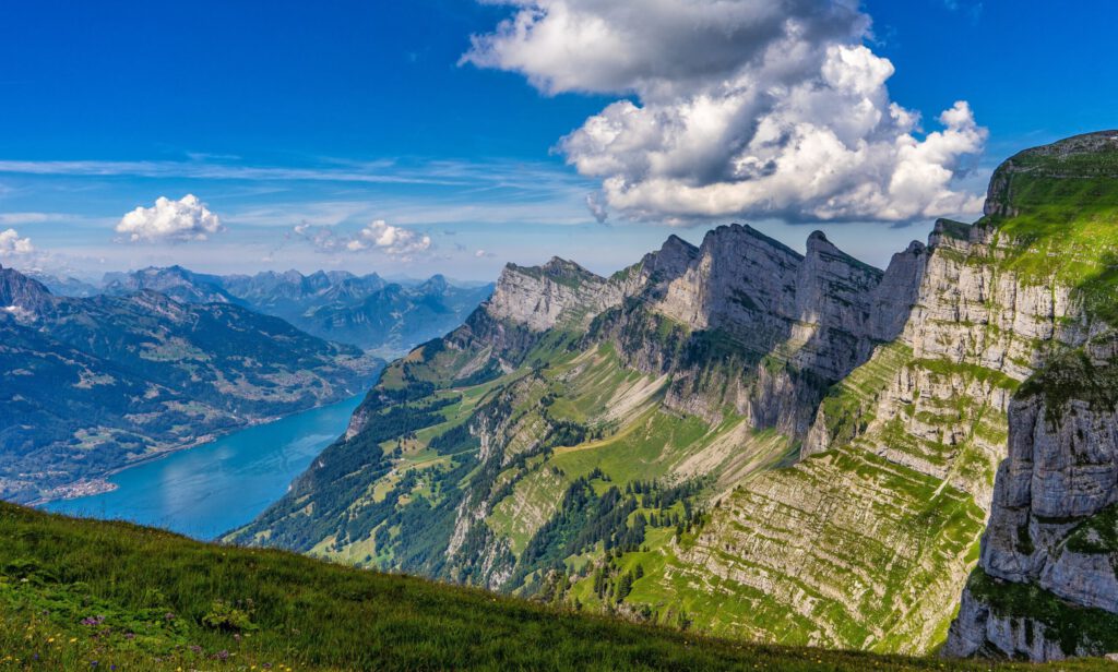 Berglandschaft in der Ostschweiz