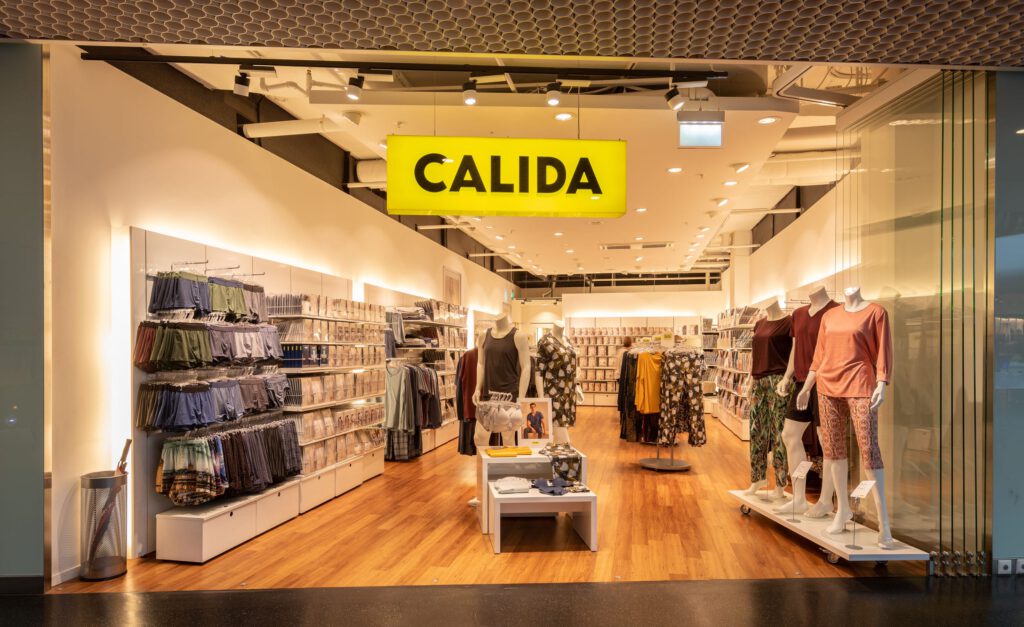 Eine Boutique von Calida im EinkaufsZiel Rapperswil Jona