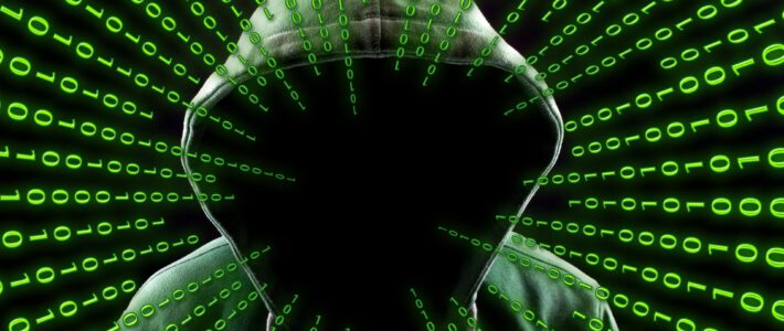 Ein Hacker ohne Gesicht im Cyberspace