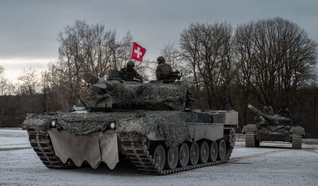 Ein Panzer der Schweizer Armee