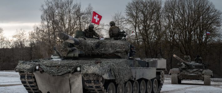 Umgeht die Schweiz bei Panzern ihr Kriegsmaterialgesetz? Ein Panzer der Schweizer Armee